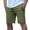 hgg092-Army Green, variant on Yaoyar Men's Waffle Knit Shorts Solid Color Elastic Waistband Zip Pockets Breathable Lightweight Summer Bottoms