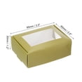 thumbnail image 2 of Uxcell 3.5"x2.5"x1" Paper Soap Box with Window Homemade Soap Boxes Rectangle Presents Packaging Boxes, Golden 30 Pack, 2 of 6