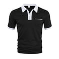 thumbnail image 6 of LTTVQM Polo Shirts for Men Short Sleeve Spring Summer Casual Button Up T Shirt Slim Fit 2026 Golf Shirts with Pocket Black XL, 6 of 8