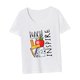 thumbnail image 5 of Camiseta de verano con cuello redondo para mujer, para viajes, vacaciones, trabajo, regalo del día de San Valentín, 5 of 7