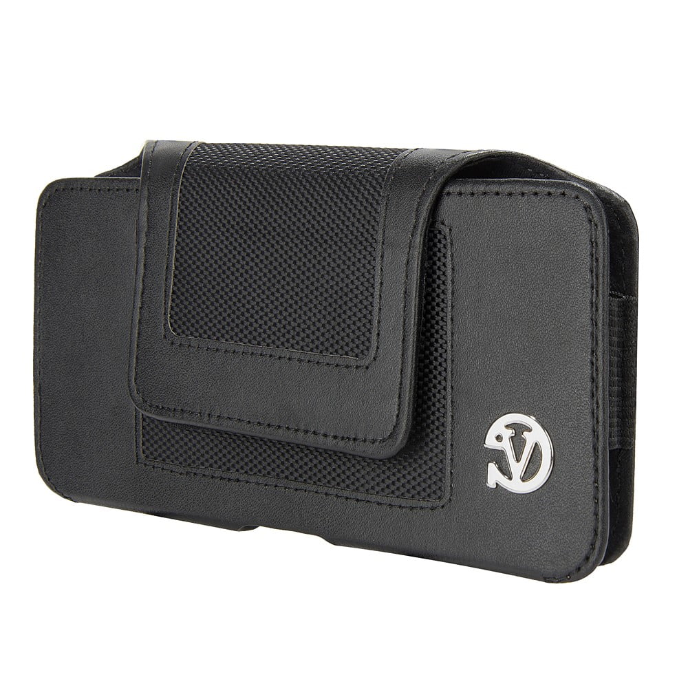 Nylon Stitched Holster Carrying Case with Belt Loop and Clip for Motorola E5 Plus / G6 plus / G5 Plus