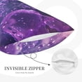 thumbnail image 3 of Sikiie Purple Bubble Abstract Art Print Plush Pillow Cover, Wrinkle-proof and Stain-resistant Pillow Protector without Pillow Core, Home Decoration-16"x24", 3 of 6