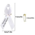 thumbnail image 3 of Clearance! Memorial Ribbon In forever In Our Hearts Ribbons Remembrance Service Office&Craft&Stationery,White, 3 of 4