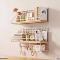 thumbnail image 3 of ERDOUY nail board rack set, metal bracket, display wall organizer, office garage workbench storage tray (white, style 3), 3 of 4