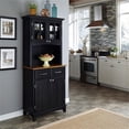 thumbnail image 3 of Homestyles Buffet of Buffets Buffet en Bois avec Huche, Noir, 3 of 8