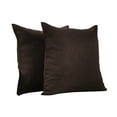 thumbnail image 5 of 3S Brother's Solid Cushion Cover Super Soft & Cozy Home Décor Throw Pillow Case for Chair Couch Bedroom & Livingroom Décor Pillowcase with Invisible Zipper Set of 2 Pieces - Brown 20"x20" Each, 5 of 8