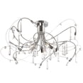 thumbnail image 1 of Dainolite 158-18SF-PC 5 Light Crystal Semi Flush Fixture Polished Chrome-Satin Chrome Finish, 1 of 1