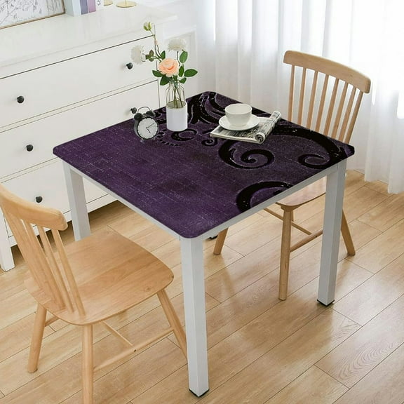 HAOXIT Vinyl Tablecloth Square Oilcloth Square Wipeable Heavy Duty Waterproof Tablecloths Banquet Checkard 44''x44''