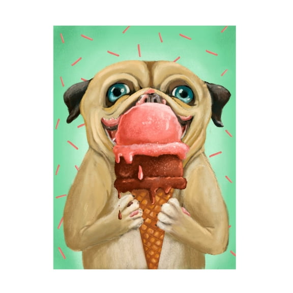Canvas Wall Art - Christine Rotolo 'Doggie Treats 1' Wall Art for Living Room, Bedroom, or Office Décor by Trademark Fine Art - 14 x 19 Inches