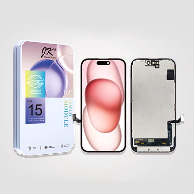 Kit de Reemplazo de Pantalla para iPhone 15 de 6.1 Pulgadas con Pantalla Táctil 3D LCD y Marco Digitalizador