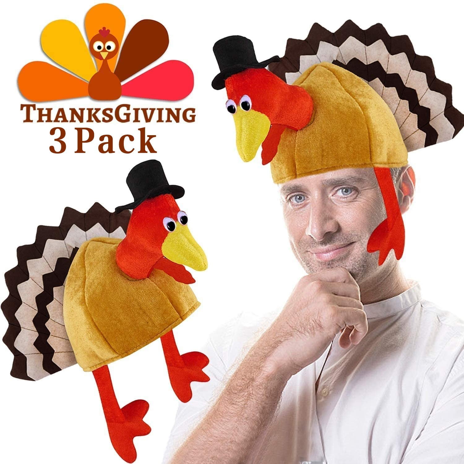 Hat Decor Plush Turkey Hat | Walmart 