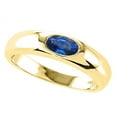 thumbnail image 2 of Tommaso Design� Oval 6x4mm Genuine Sapphire Birthstone Wedding Band, 2 of 9