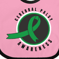 thumbnail image 4 of Inktastic Cerebral Palsy Awareness Green Ribbon Badge Boys or Girls Baby Bib, 4 of 4