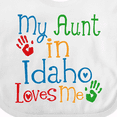 thumbnail image 4 of Inktastic My Aunt in Idaho Loves Me Boys or Girls Baby Bib, 4 of 4