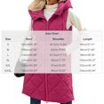 thumbnail image 3 of Guieoi Winter Jacket for Women Casual Long-Sleeve Vest Padded with Stand-Up Collar Hood and Pockets Coats Hot Pink XXL, 3 of 9