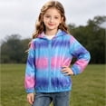 thumbnail image 5 of DJDLJWCJ Teen Girls Windproof Jacket Cute Print Zip Up Jacket Long Sleeve Windbreaker Jacket Blue Size 11, 5 of 9