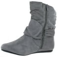 slouch ankle boots flat