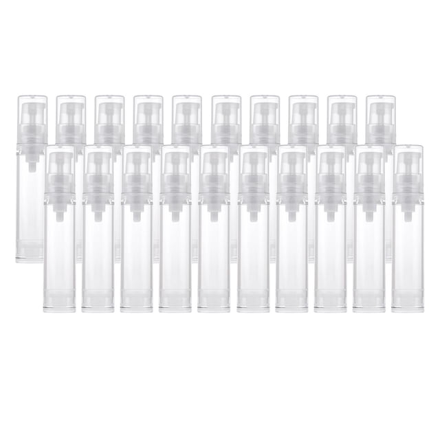 4x 5PCS Botella de Bomba -Botella de Maquillaje de Loción de Bomba de Vacío Recargable Vacía Salvador Botellas de spray sin aire