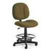 OFM Comfort Series Model 105-DK Fabric Armless Mid-Back Task Chair with Drafting Kit, Taupe