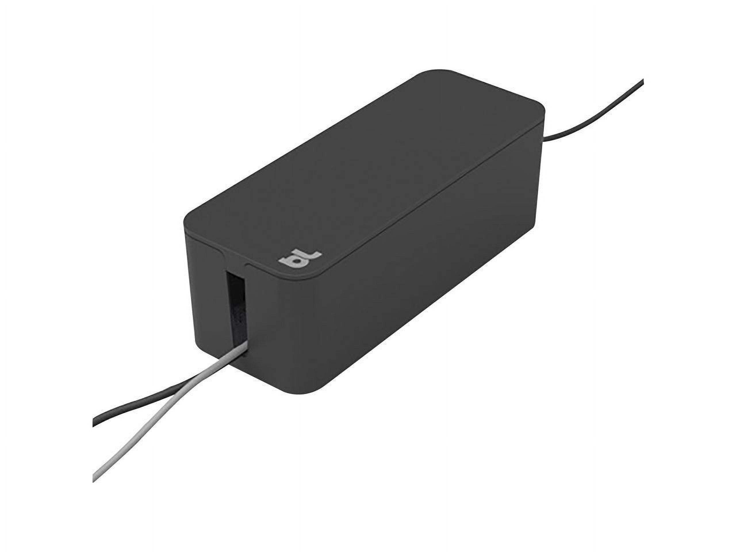 Bluelounge Cable Management Box, 16"Wx6-1/4"Lx5-1/4"H, Black (AVTBLUCB101BL)