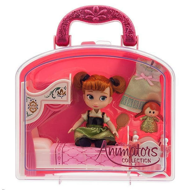 Disney Animators' Collection Frozen Anna with Bed Mini Doll Play Set