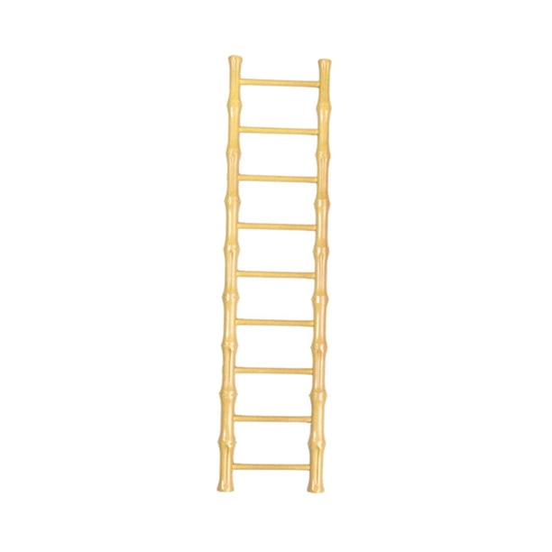 Miniescalera decorativa de madera perfecl Amarillo 9 pasos