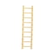thumbnail image 1 of Miniescalera decorativa de madera perfecl Amarillo 9 pasos, 1 of 5