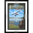 thumbnail image 5 of Art.com Lake Union Float Plane, Seattle, Washington Art Print by Lantern Press, Black Frame Wall Art, 32" x 44", 5 of 5