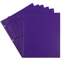 JAM Paper Plastic 2 Pocket School POP Folders with Fastener Clasps, Clear, 6/Pack