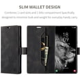 thumbnail image 3 of Wallet Case for Samsung Galaxy S23 Ultra 5G,Magnetic Protect PU Leather Flip Case with Card Holders RFID Blocking Kickstand Shockproof Protection Case for Samsung Galaxy S23 Ultra 5G 2023 (Black), 3 of 18