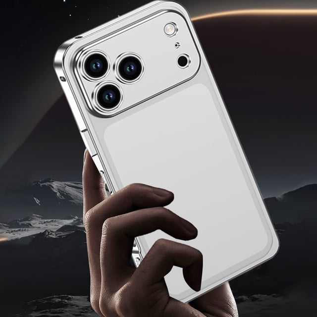 Klonfd Case Ultra Thin Metal Frame Heat Dissipation Cas E With Lens Protector For I 17/air/ Pro/ ProMax