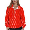 thumbnail image 3 of Horkkom Pullover Sweatshirts for Women Casual Quarter Zip Sweatshirt Loose 1/4 Zip Sweatshirts M, 3 of 6