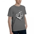 thumbnail image 2 of Graphic Tees Vintage Motorcycle Men's Short Sleeve Standard T-Shirt 150g Deep Heather, 2 of 8