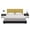 Amber Gold, variant on Jaxx Panelist Modern Padded Headboard – Set of 4 Wall Mounted Panels - Queen, Charcoal Microvelvet