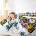 thumbnail image 4 of Feelyou Magic Santa Slaus Queen Comforter Set for Teens, Kawaii Christmas Gifts Bedding Sets, Pine Tree Reversible Bedding Comforter Set, Breathable Home Decor, 3-Piece, 4 of 8