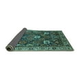 thumbnail image 2 of Ahgly Company Indoor Rectangle Oriental Turquoise Blue Traditional Area Rugs, 8' x 12', 2 of 4