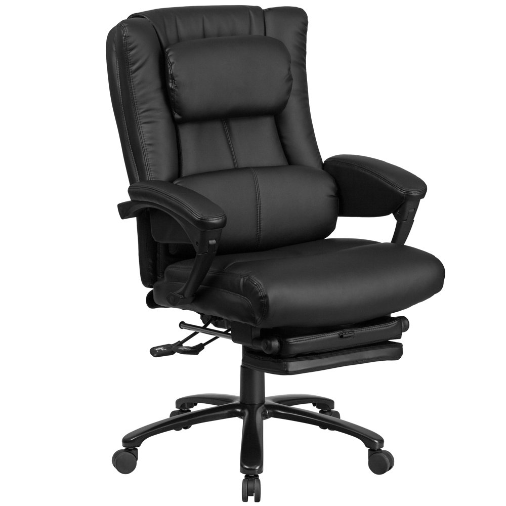 Flash Furniture High Back Black Leather Executive Reclining Swivel 