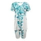 thumbnail image 4 of Blusas para las Mujeres Casual, Cuello en V de Manga Corta Impresa Superior Y Suelto Pantalones Cortos, Conjuntos de Moda de Verano, 4 of 4