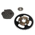 thumbnail image 2 of Kit de piñón delantero de cadena de piñón 14t, Grupo de piñón 420 41t, volante sin dientes de cadena 76, adecuado para scooters, bicicletas, motocicletas, 2 of 10