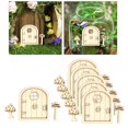 thumbnail image 3 of DIY puerta de duende de hadas de madera decoración de puerta de Navidad decoración de jardín de hadas en miniatura Estilo 2 Zulema puerta de hadas en miniatura, 3 of 8