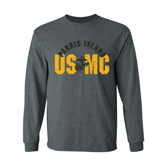 Parris Island USMC Adult Long Sleeve T-shirt
