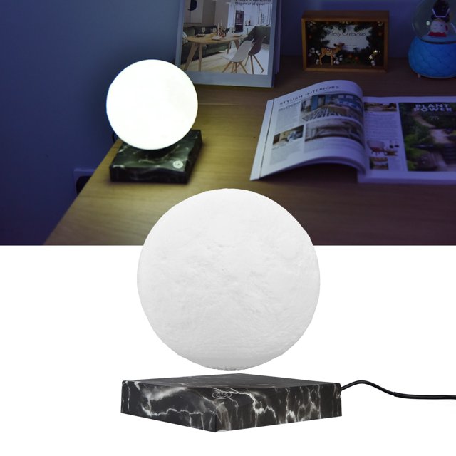 Lámpara de luna flotante ANGGREK transmisión de energía inalámbrica 3D