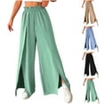 thumbnail image 2 of ShiShine Baggy Sweatpants for Women Wide Leg Elastic Lounge Straight Leg High Waist Trousers, 2 of 6