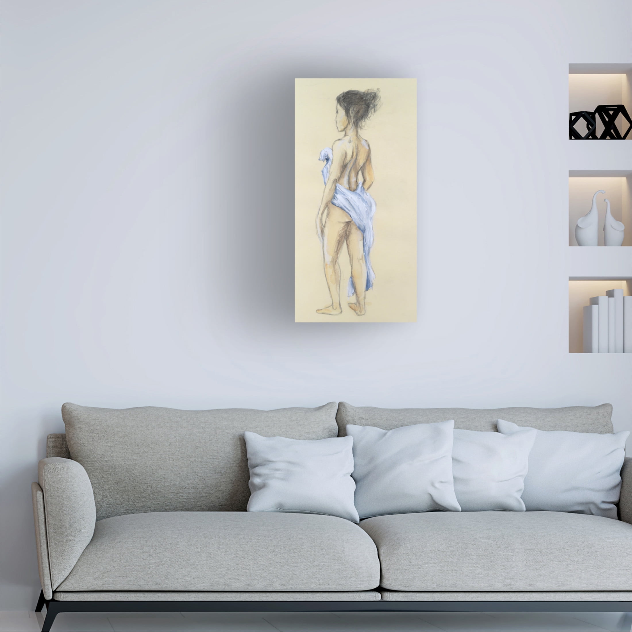 Trademark Fine Art Michael Willett  Draped Figures III Canvas Wall Art