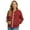 Red-Ladybug Floral, variant on DISNIMO Birds Floral Printed Sweatshirts for Women Long Sleeve Jackets V Neck Outerwear Jacket Fall Winter Clothes, S