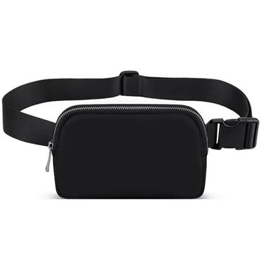 Vaupan Ordinary Thickened Buckle Waist Bag Water Resistant Fabric Outdoor Sports Travel Fanny Pack Adjustable Belt Bag Simple Solid Color Casual Waist Packs Same Style for Women and Men Universal