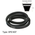 thumbnail image 2 of Uxcell XPZ837 V-Belts Drive Belt 837mm Pitch Length Rubber for Power Transmission, 2 of 6