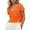 Orange, variant on Ediodpoh Breathable Lace Knit Summer Beach Cover up Lightweight Short Sleeve Open Front Cardigan for Women Watermelon Red XL