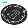 thumbnail image 3 of Unique Bargains Dirty Clean Dishwasher Magnet Round Refrigerator Sign Magnet Black, 3 of 5