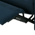 thumbnail image 6 of GDF Studio Alma Contemporary Upholstered Loveseat Recliner, Navy Blue Fabric, 6 of 12